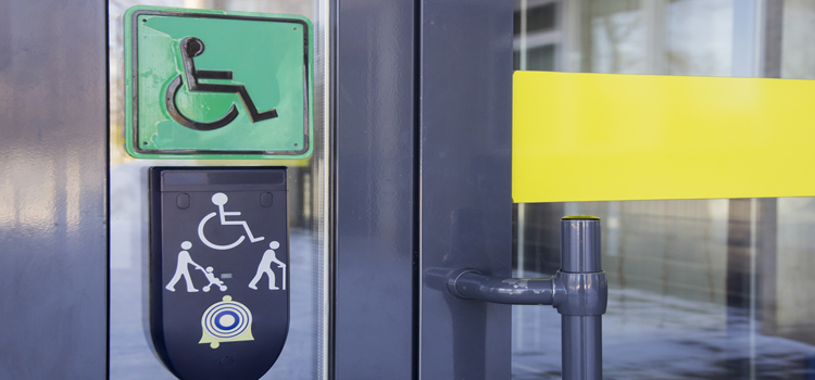 automatic handicap door opener in French Valley
