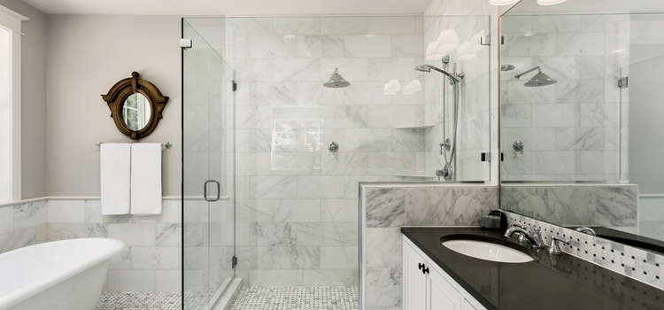 bathroom shower door installation in French Valley